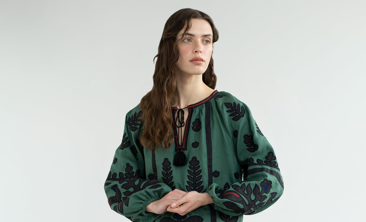 A girl in a vyshyvanka